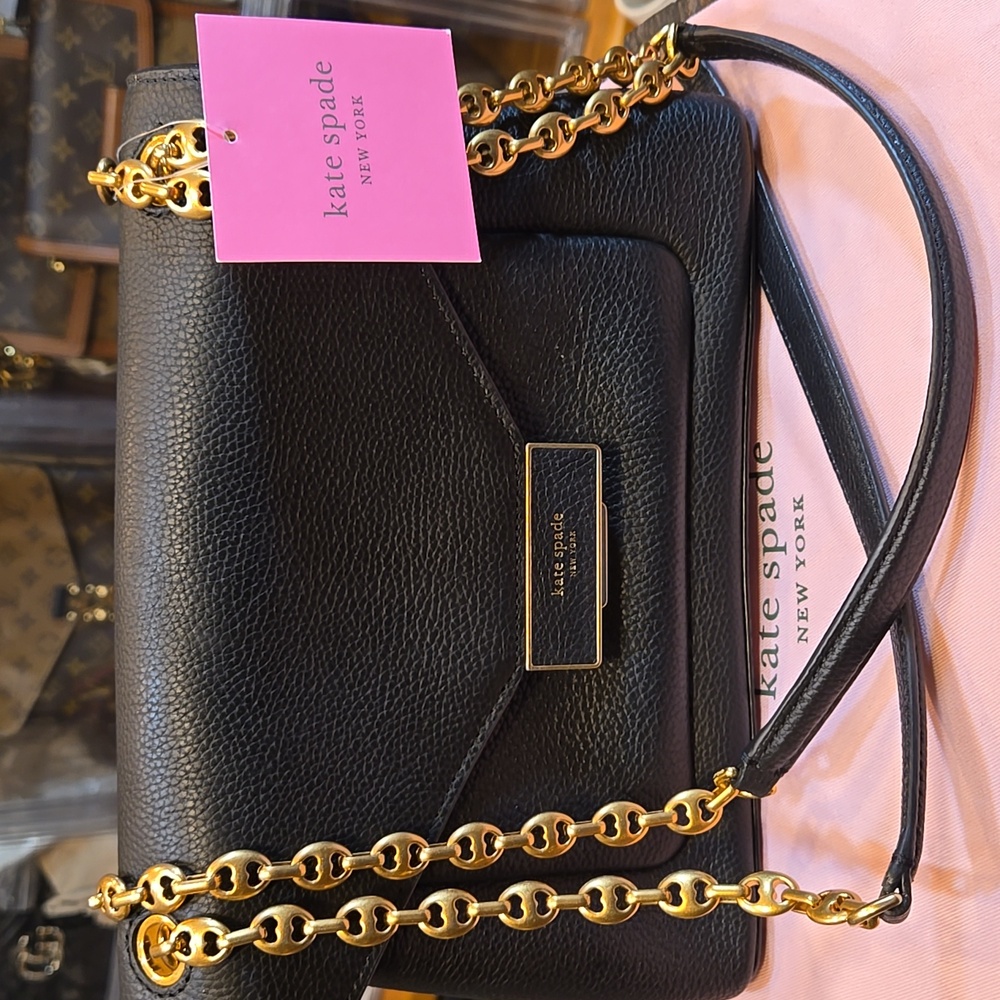 #164 NWT - Kate Spade New York Gramercy Medium Convertible Shoulder Bag Black